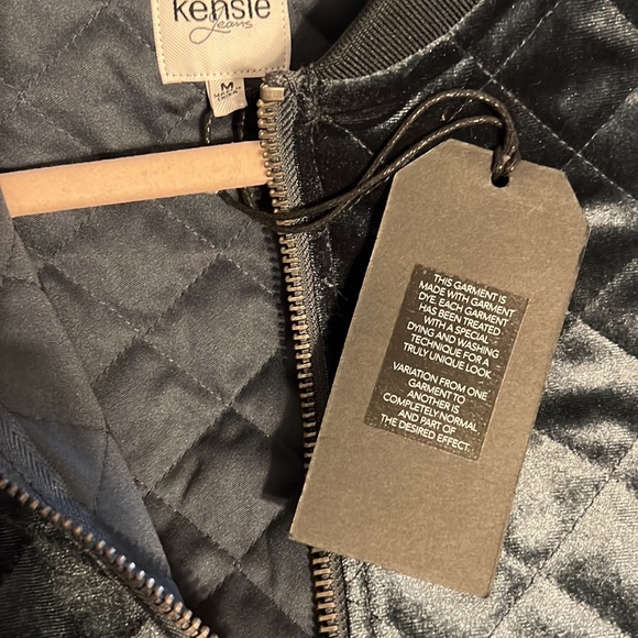 Kensie Velour Bomber Jacket Size M NWT - Picture 7 of 8